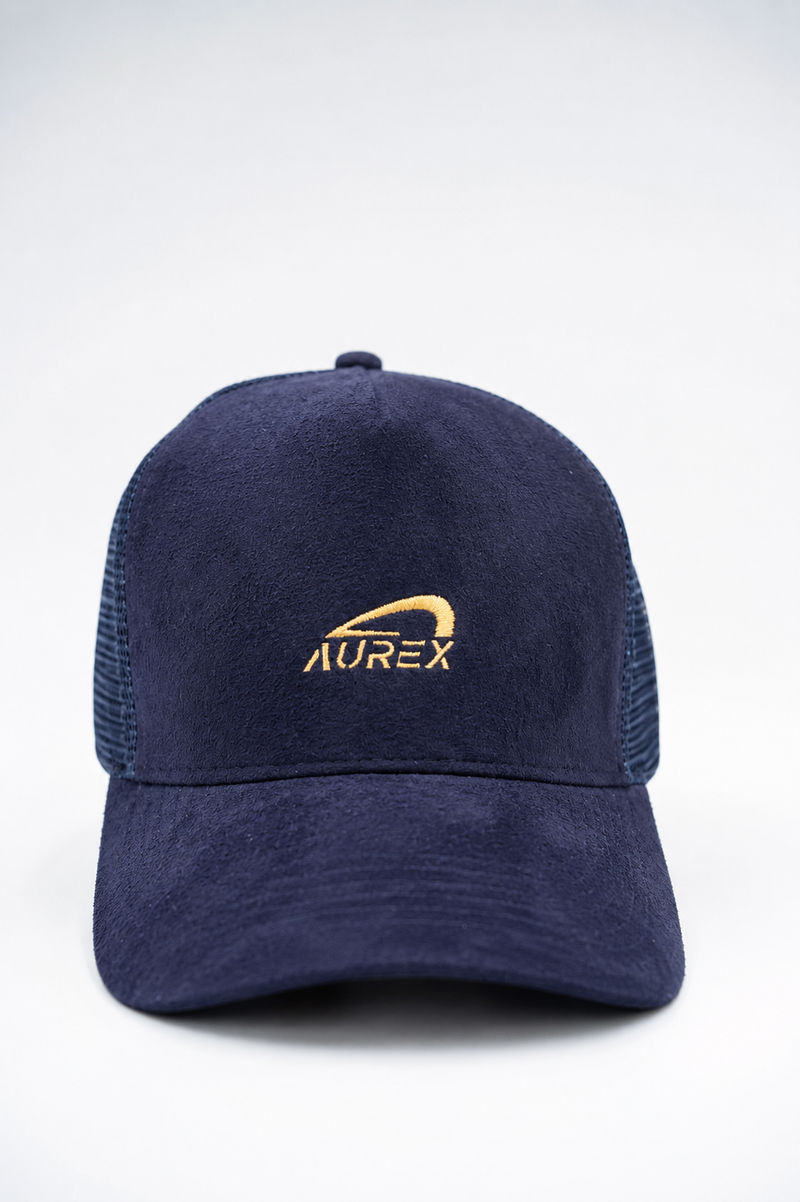 AUREX Trucker Cap — Marineblau
