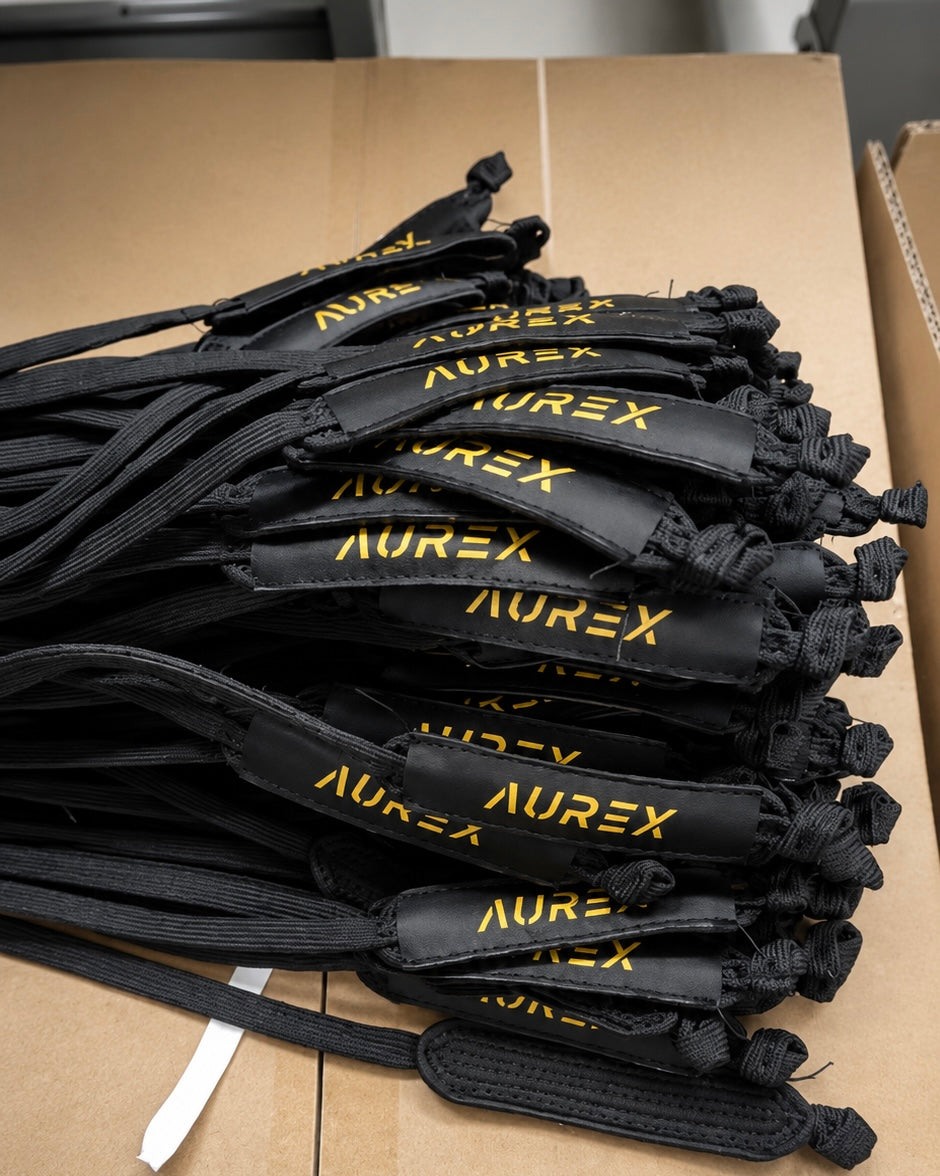 Aurex Handschlaufen in der Fertigung